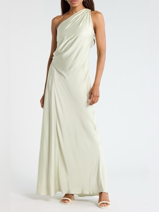 A.L.C. Dresses & Skirts - A.L.C. Aster One-Shoulder Gown in Spearmint 8